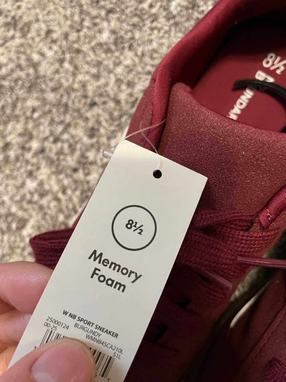 Women’s No Boundaries Maroon Burgundy Sneakers NWT - Picture 7 of 7